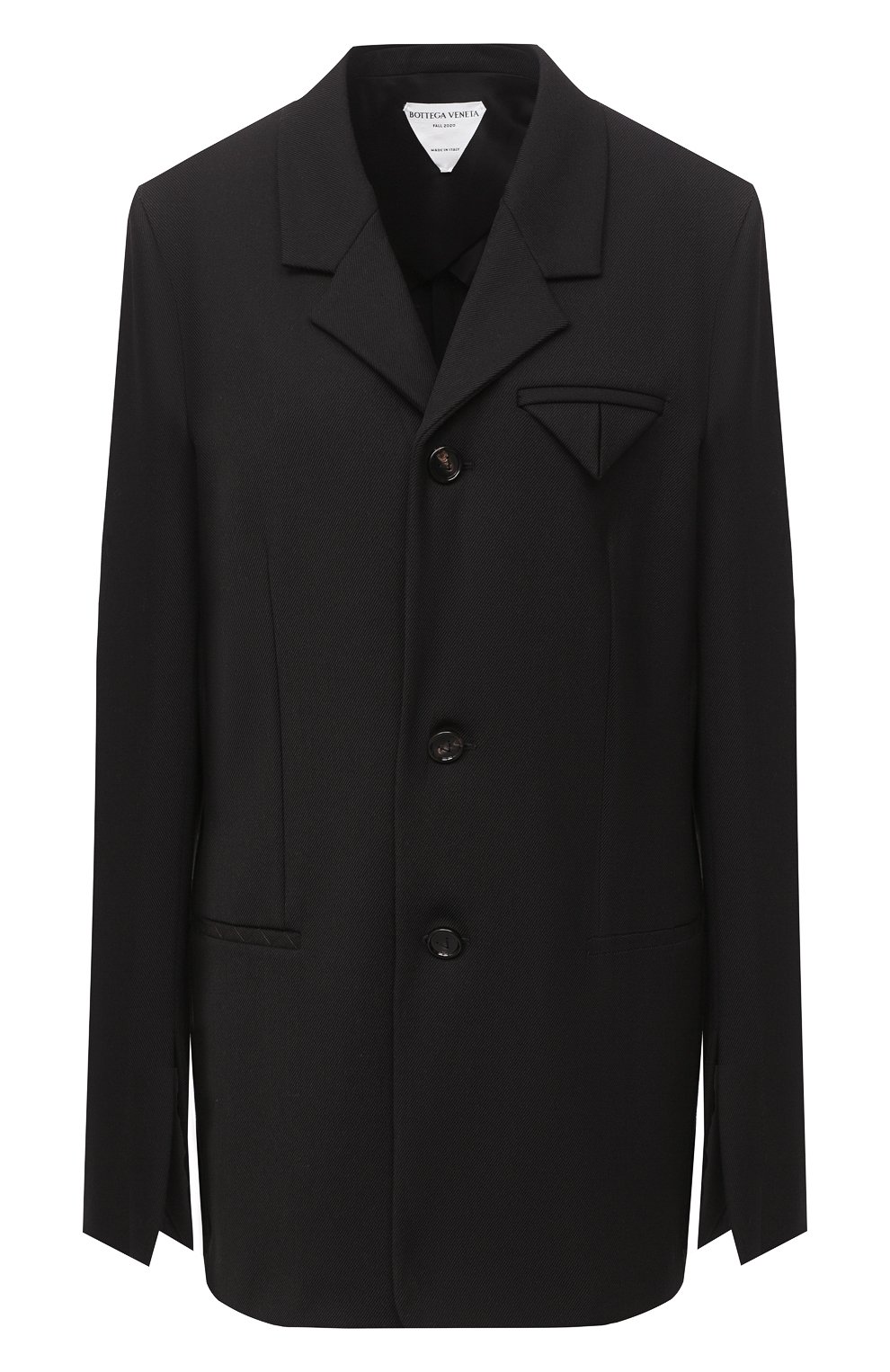Жакет BOTTEGA VENETA темно-коричневого цвета по цене 179500 руб., арт. 636453/V02W0, фото 1 Жакет BOTTEGA VENETA, арт. 636453/V02W0, фото 1