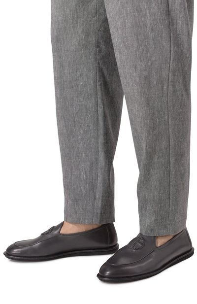 Кожаные лоферы GIORGIO ARMANI, арт. X2J162/XF615, фото 3