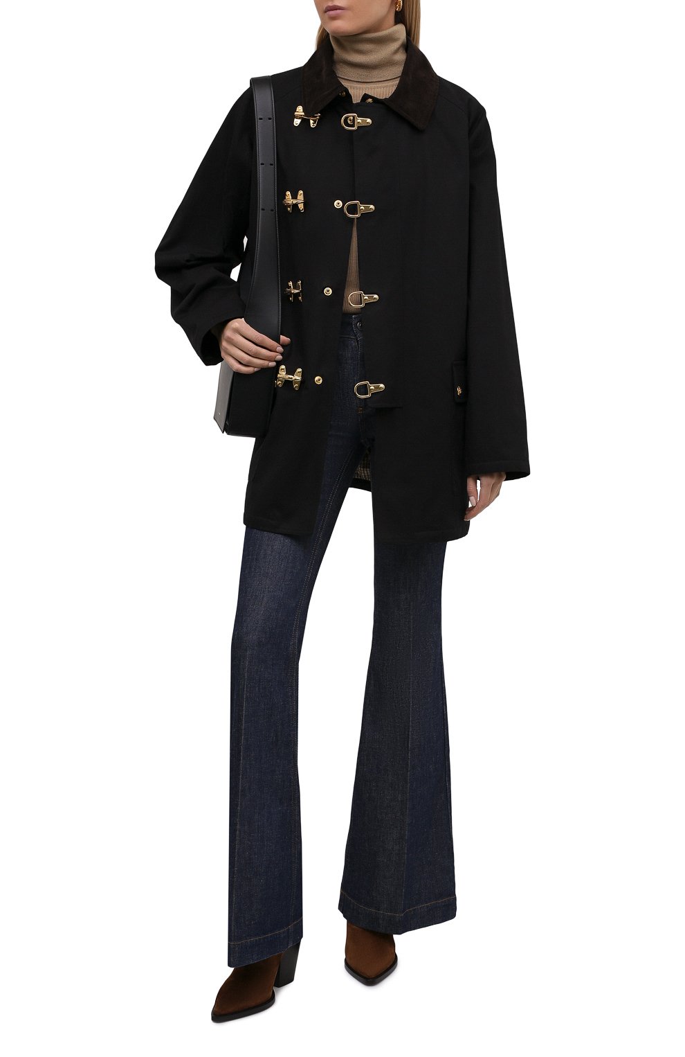 Хлопковая куртка CELINE черного цвета по цене 277500 руб., арт. 2W476365P, фото 2 Хлопковая куртка CELINE, арт. 2W476365P, фото 2