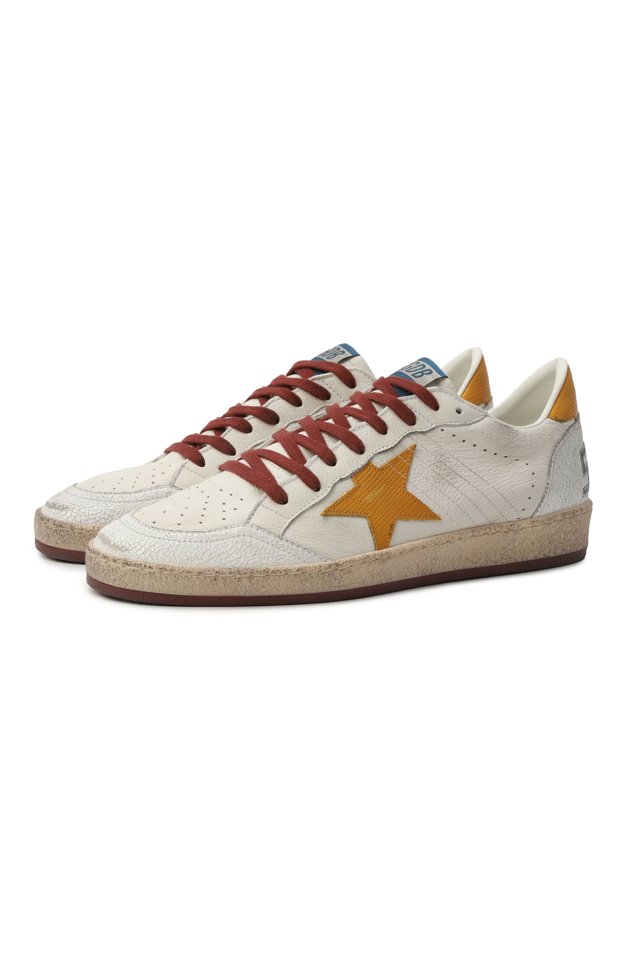 Кожаные кеды ball star  GOLDEN GOOSE DELUXE BRAND, арт. GMF00117.F007352, фото 1