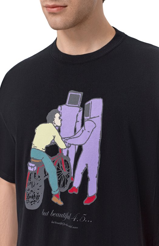 Хлопковая футболка Undercover UC1F3801 Чёрный  UC1F3801 Фото 5