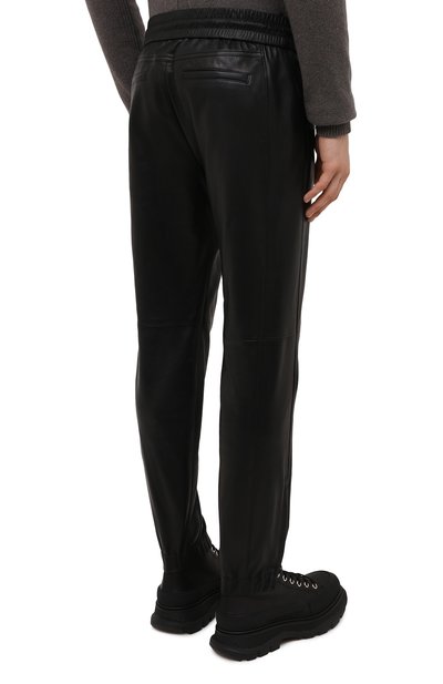 Кожаные джоггеры SAINT LAURENT, арт. 664566/YC2MS, фото 4