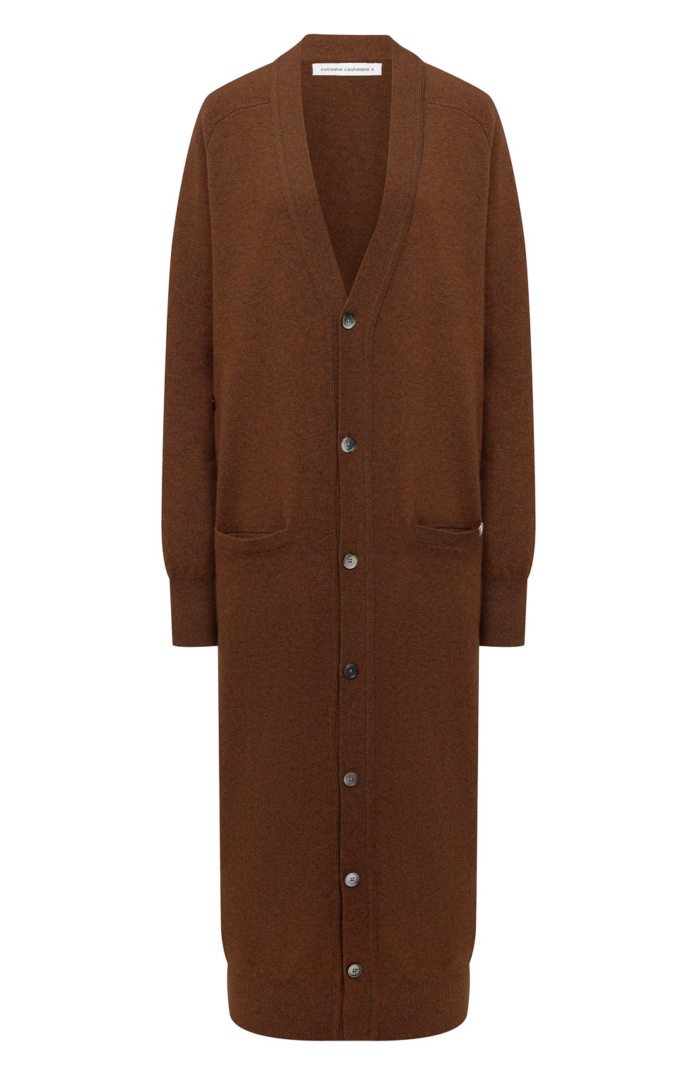 Кашемировый кардиган EXTREME CASHMERE коричневого цвета по цене 79100 руб., арт. 125/C0C0, фото 1 Кашемировый кардиган EXTREME CASHMERE, арт. 125/C0C0, фото 1