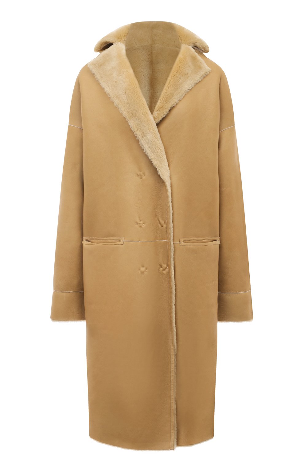 Двусторонняя дубленка TEGIN светло-бежевого цвета по цене 325000 руб., арт. Reynald-3179/2, фото 1 Двусторонняя дубленка TEGIN, арт. Reynald-3179/2, фото 1