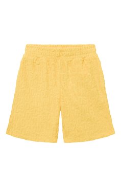 Детские шорты MARC JACOBS (THE) желтого цвета, арт. W60095/6A-12A | Фото 1 (Материал внешний: Синтетический материал, Хлопок; Нос: Не проставлено; Случай: Повседневный; Ростовка одежда: 12 лет | 152 см, 10 - 11 лет | 140 - 146см, 6 лет | 116 см, 8 лет | 128 см)