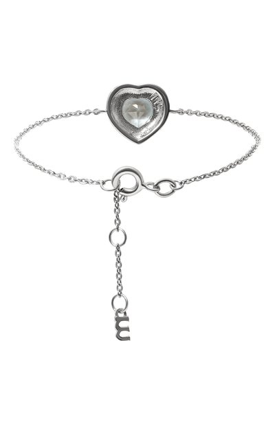 Браслет с сердцем из голубого топаза MOONKA, арт. crg-br-tpz, фото 3