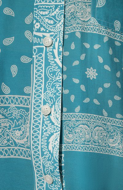 Рубашка из хлопка и шелка DESTIN, арт. D5S2/AMI BUTT0N BANDANA PATCH, фото 5