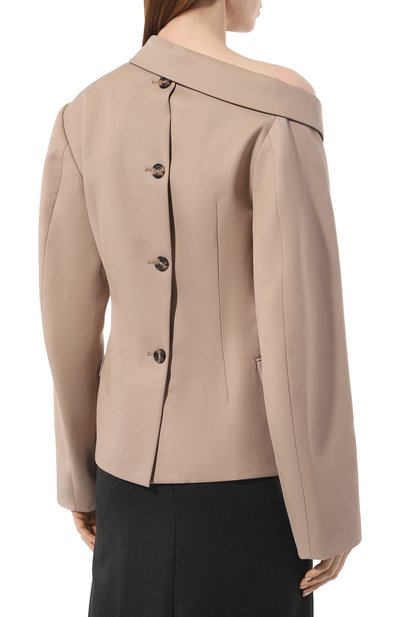 Жакет ROKH бежевого цвета по цене 105000 руб., арт. R5CA155/07, фото 4 Жакет ROKH, арт. R5CA155/07, фото 4