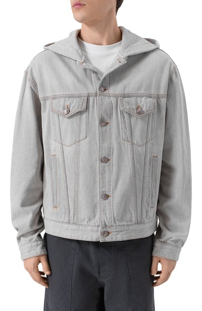 Джинсовая куртка PALM ANGELS светло-серого цвета по цене 99400 руб., арт. PMYE05CF25DEN001, фото 3 Джинсовая куртка PALM ANGELS, арт. PMYE05CF25DEN001, фото 3