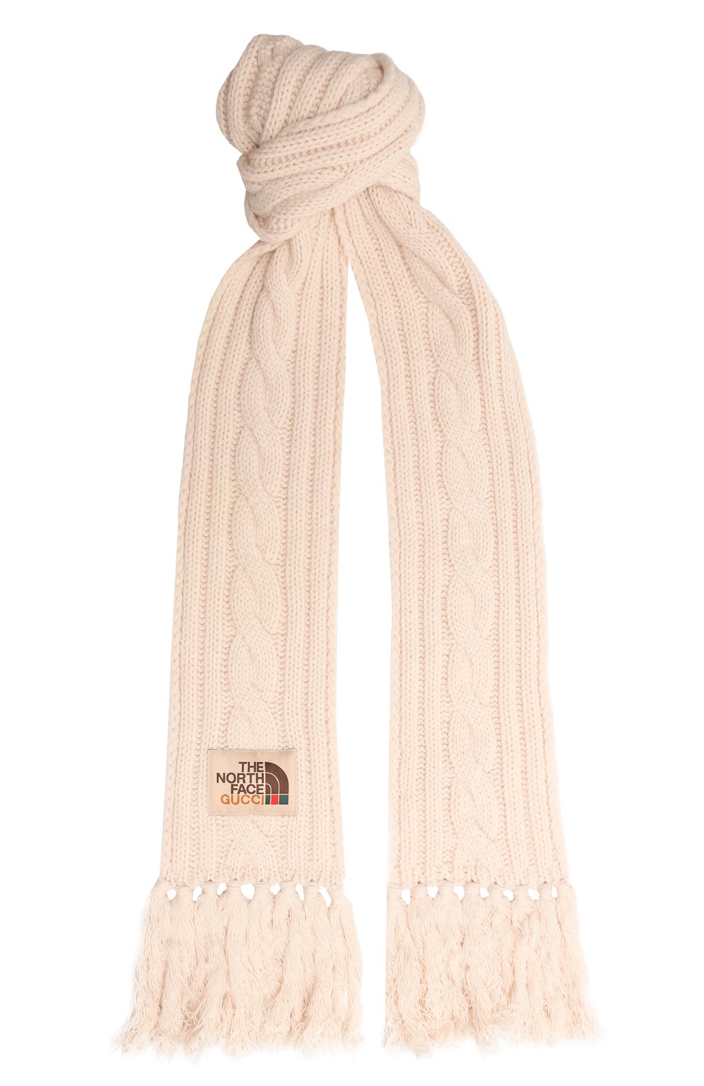 Шерстяной шарф the north face x gucci GUCCI, арт. 653561 4G200, фото 1
