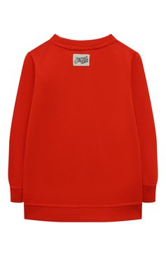 Детский хлопковый свитшот SCOTCH AND SODA красного цвета, арт. 167563-22-FWBM-D40 | Фото 2 (Материал внешний: Хлопок; Рукава: Длинные; Мальчики Кросс-КТ: Свитшот-одежда)