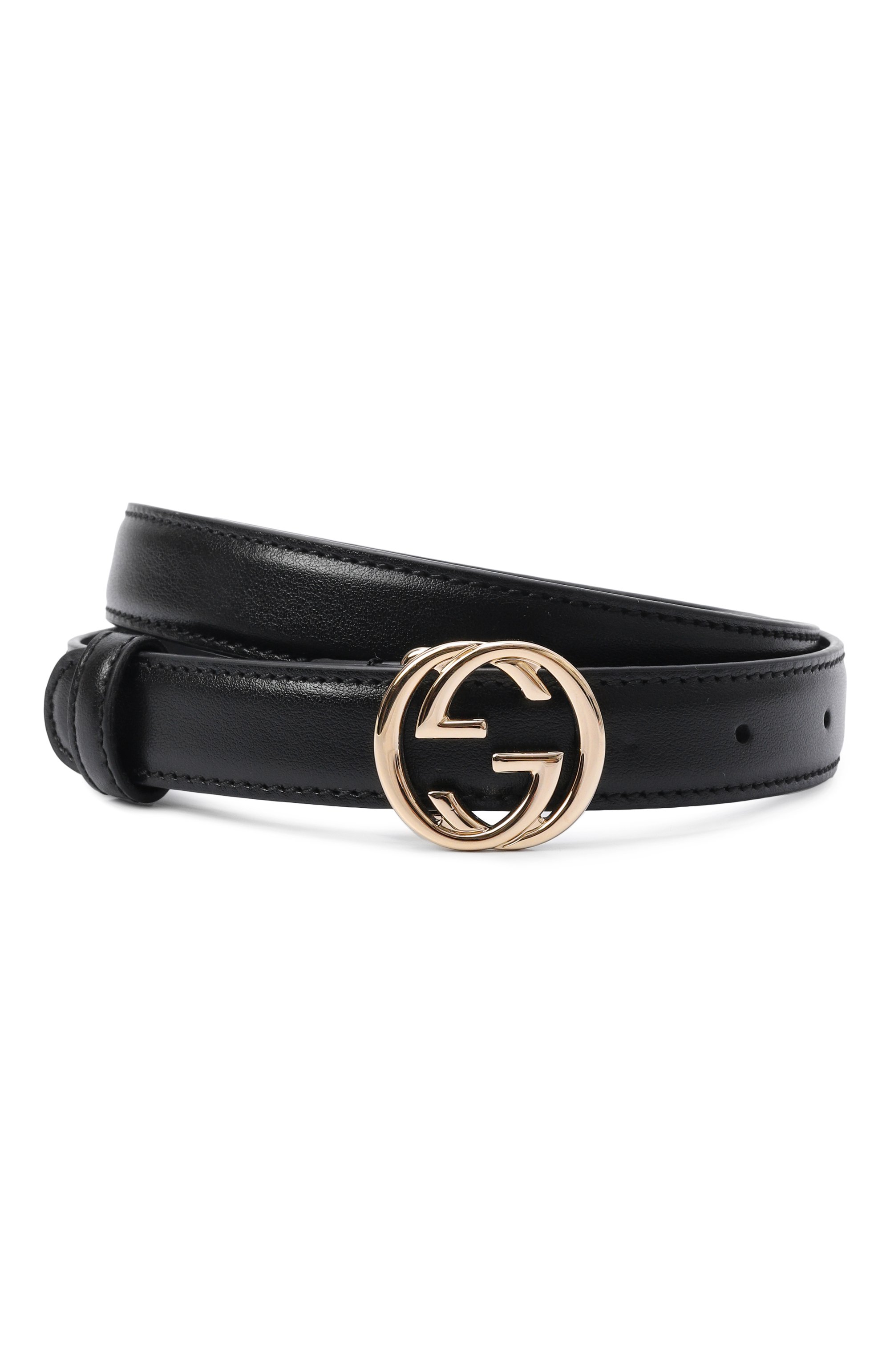 Кожаный ремень GUCCI черного цвета по цене 57100 руб., арт. 813005/0YA0G, фото 1 Кожаный ремень GUCCI, арт. 813005/0YA0G, фото 1