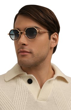 Женские солнцезащитные очки SATO EYEWEAR голубого цвета, арт. ARRAI-T/RG-1 | Фото 3 (Региональные ограничения белый список (Axapta Mercury): Не проставлено; Нос: Не проставлено; Материал: Металл, Пластик; Тип очков: С/з; Кросс-КТ: С/з-унисекс; Очки форма: Квадратные; Оптика Гендер: оптика-унисекс)