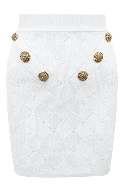 Женская юбка из вискозы BALMAIN, арт. CF1LB004/KF53