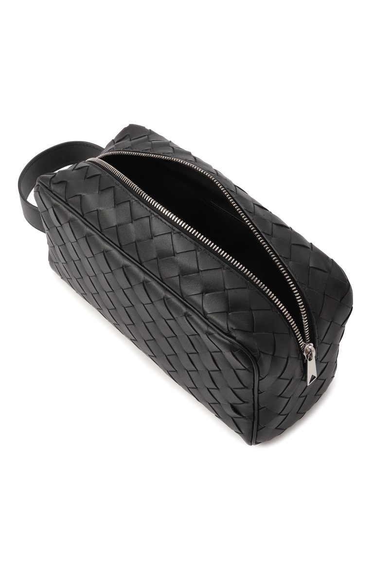Мужской несессер BOTTEGA VENETA черного цвета, арт. 729295/VCPQ1 | Фото 3 (Размер: medium; Материал: Натуральная кожа)