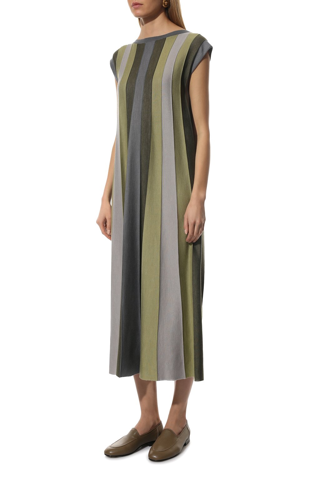 Платье из кашемира и шелка LORO PIANA, арт. FAM1203, фото 3