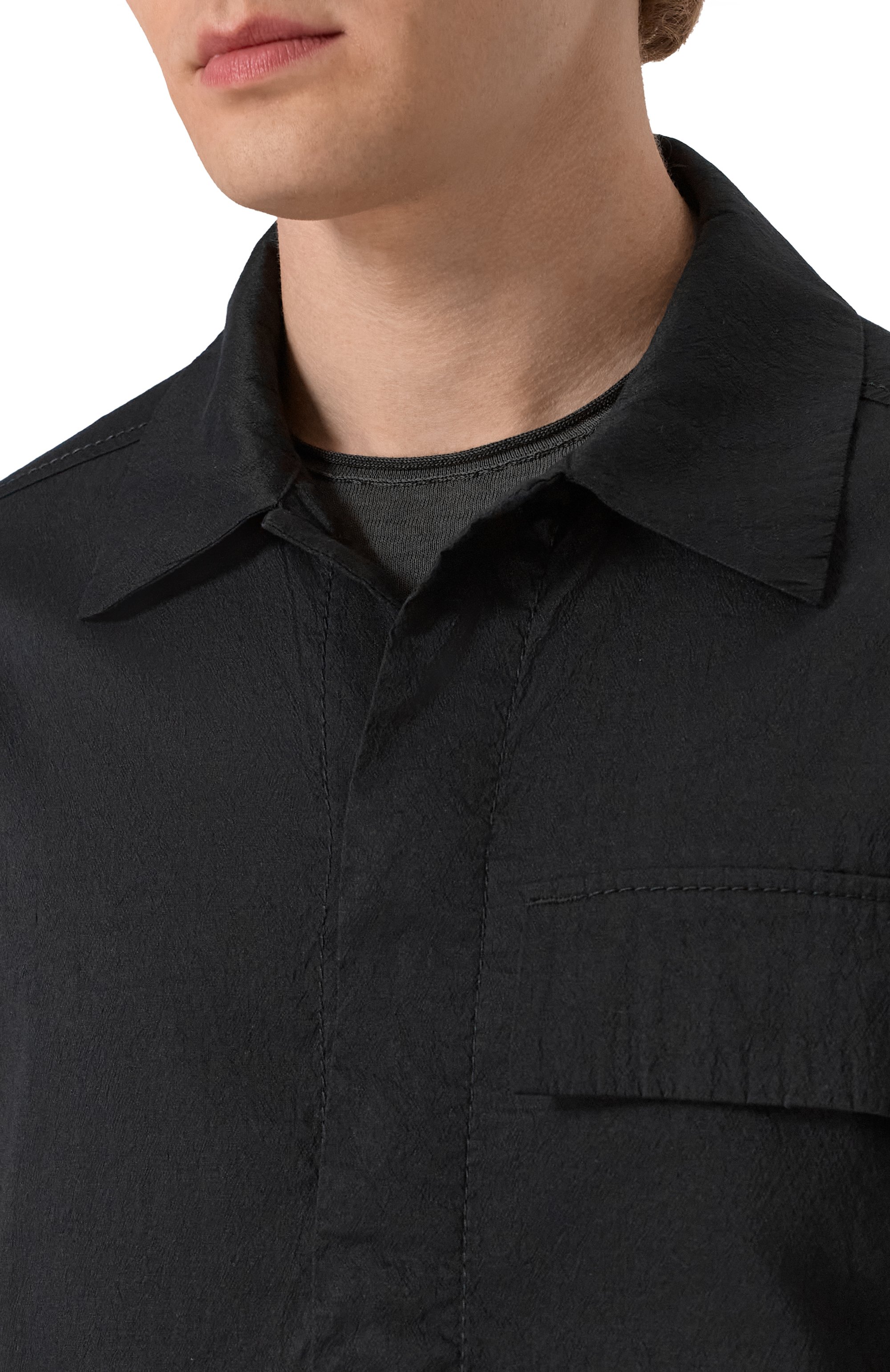 Куртка-рубашка изо льна и хлопка TRANSIT, арт. CFUTRZI181, фото 5