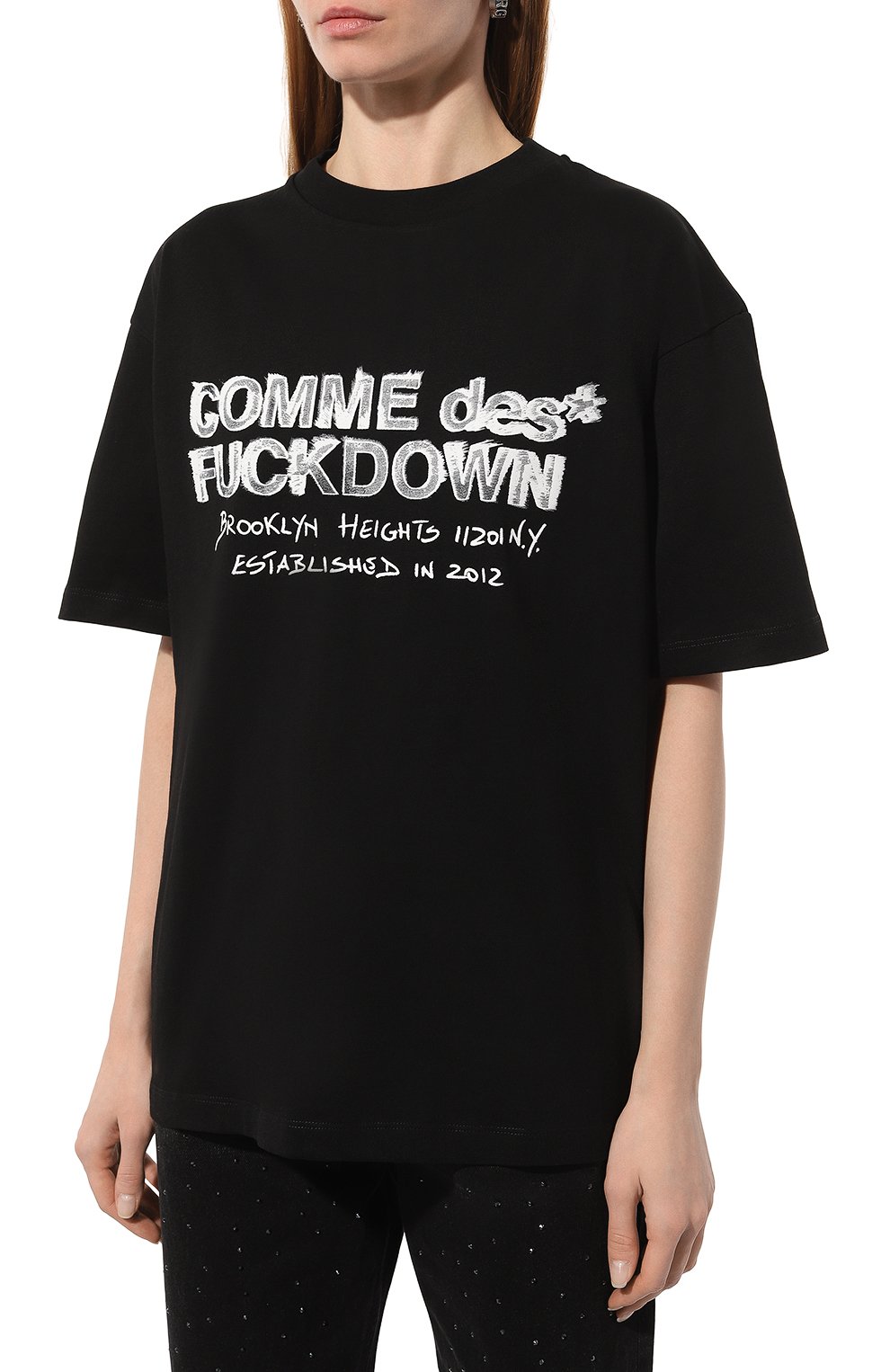 Хлопковая футболка COMME DES FUCKDOWN, арт. CFABW00129, фото 3