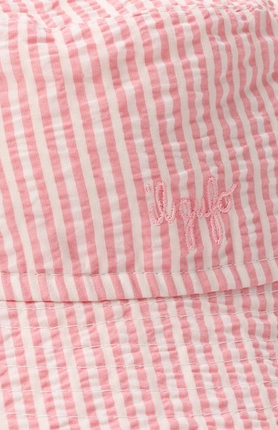 Хлопковая панама IL GUFO светло-розового цвета по цене 8755 руб., арт. P25E0369C1080, фото 3 Хлопковая панама IL GUFO, арт. P25E0369C1080, фото 3