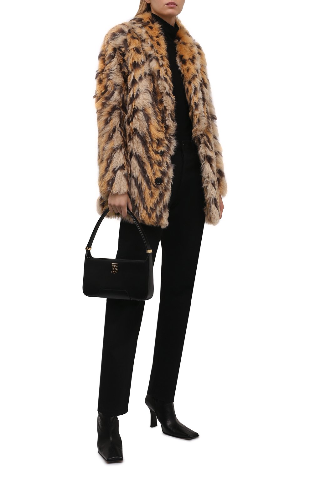 Шуба из овчины SAINT LAURENT, арт. 664589/Y7YV2, фото 2