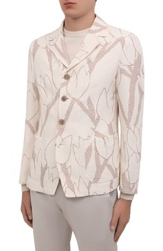 Пиджак из хлопка и льна GIORGIO ARMANI, арт. 2SGGG0RX/T03AH, фото 3