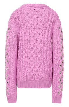 Шерстяной свитер с отделкой стразами PRADA, арт. P24S0O-1U7D-F0014-192, фото 2