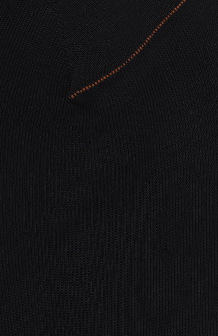 Мужские хлопковые носки ZEGNA темно-синего цвета, арт. N4V40/022 | Фото 2 (Материал внешний: Хлопок; Нос: Не проставлено; Материал сплава: Проставлено)
