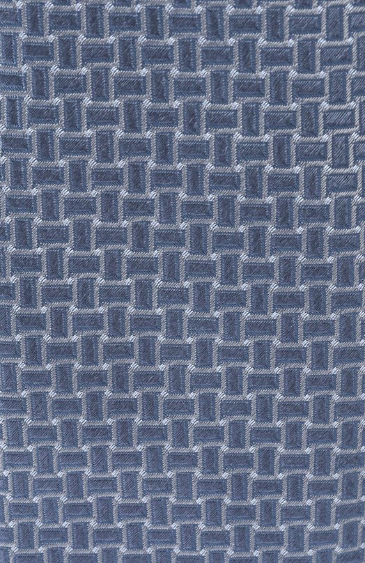 Шелковый галстук Canali 18/HJ04541 Голубой  18/HJ04541 Фото 4