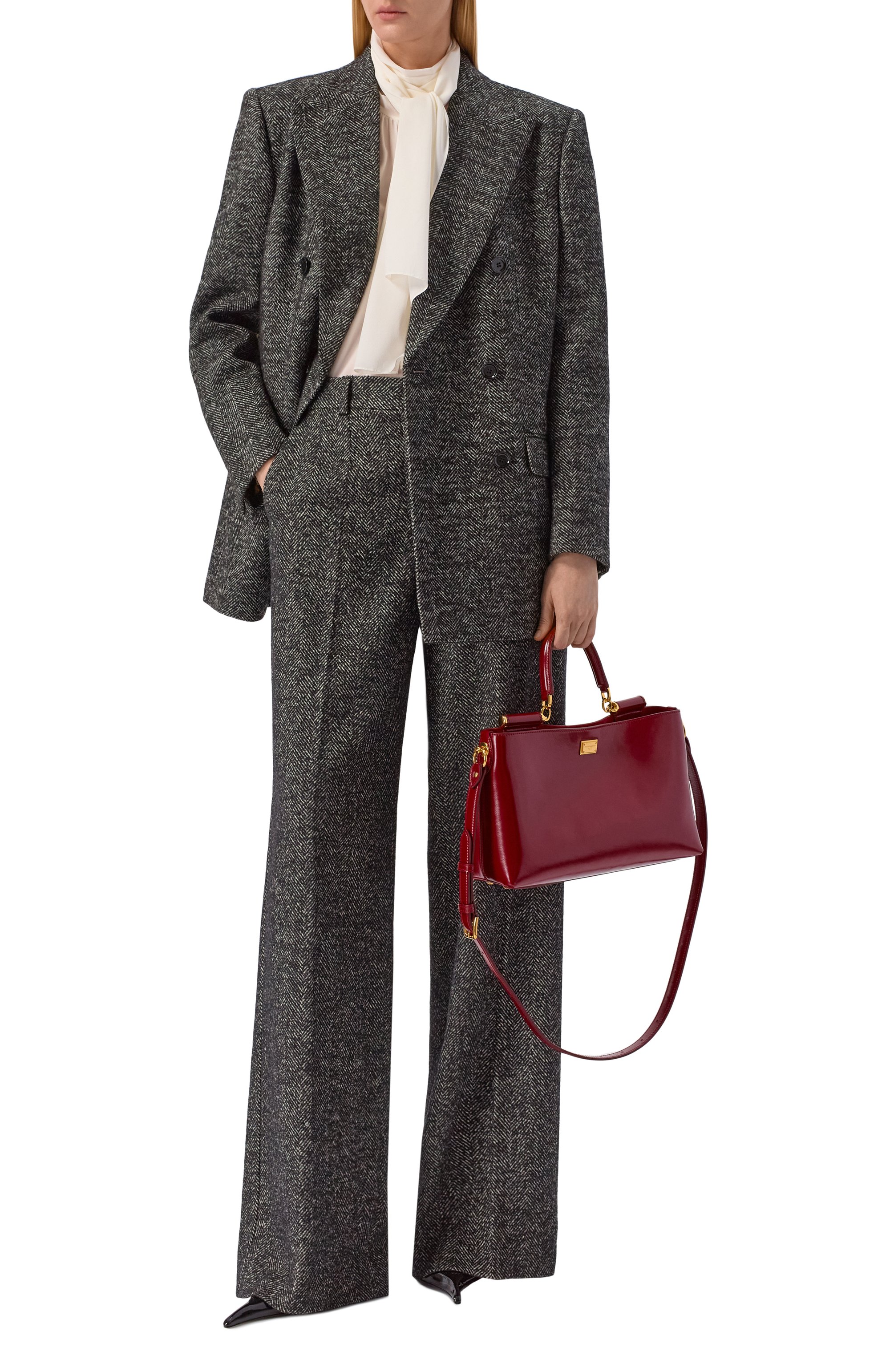 Сумка vittoria DOLCE & GABBANA бордового цвета по цене 214500 руб., арт. BB7896/AZ000, фото 3 Сумка vittoria DOLCE & GABBANA, арт. BB7896/AZ000, фото 3