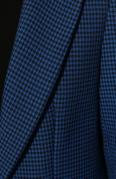 Жакет из вискозы SEVEN LAB синего цвета по цене 27300 руб., арт. J hound b-navy, фото 5 Жакет из вискозы SEVEN LAB, арт. J hound b-navy, фото 5