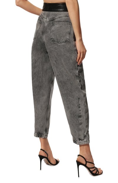 Джинсы ULYANA SERGEENKO серого цвета по цене 120000 руб., арт. PNT005SS21Denim 0030дж, фото 4 Джинсы ULYANA SERGEENKO, арт. PNT005SS21Denim 0030дж, фото 4
