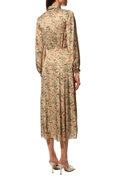 Платье из вискозы LOOM BY RODINA бежевого цвета по цене 35000 руб., арт. LBR/SS-DROT22, фото 4 Платье из вискозы LOOM BY RODINA, арт. LBR/SS-DROT22, фото 4