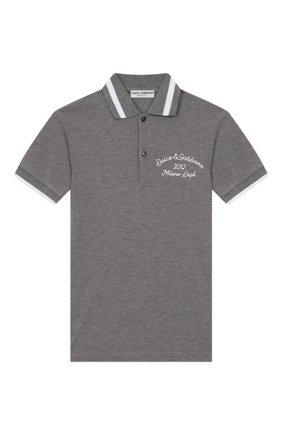Хлопковое поло DOLCE & GABBANA, арт. L4JTGW/G7PFM/2-6