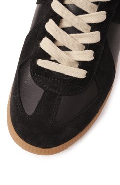 Женские кожаные кеды replica MAISON MARGIELA черного цвета, арт. S58WS0109/P1895 | Фото 7 (Стили: Кэжуэл; Подошва: Платформа; Драгоценные камни: Проста�влено; Материал сплава: Проставлено; Материал внутренний: Текстиль; Материал внешний: Натуральная кожа; Кросс-КТ: Низкие)