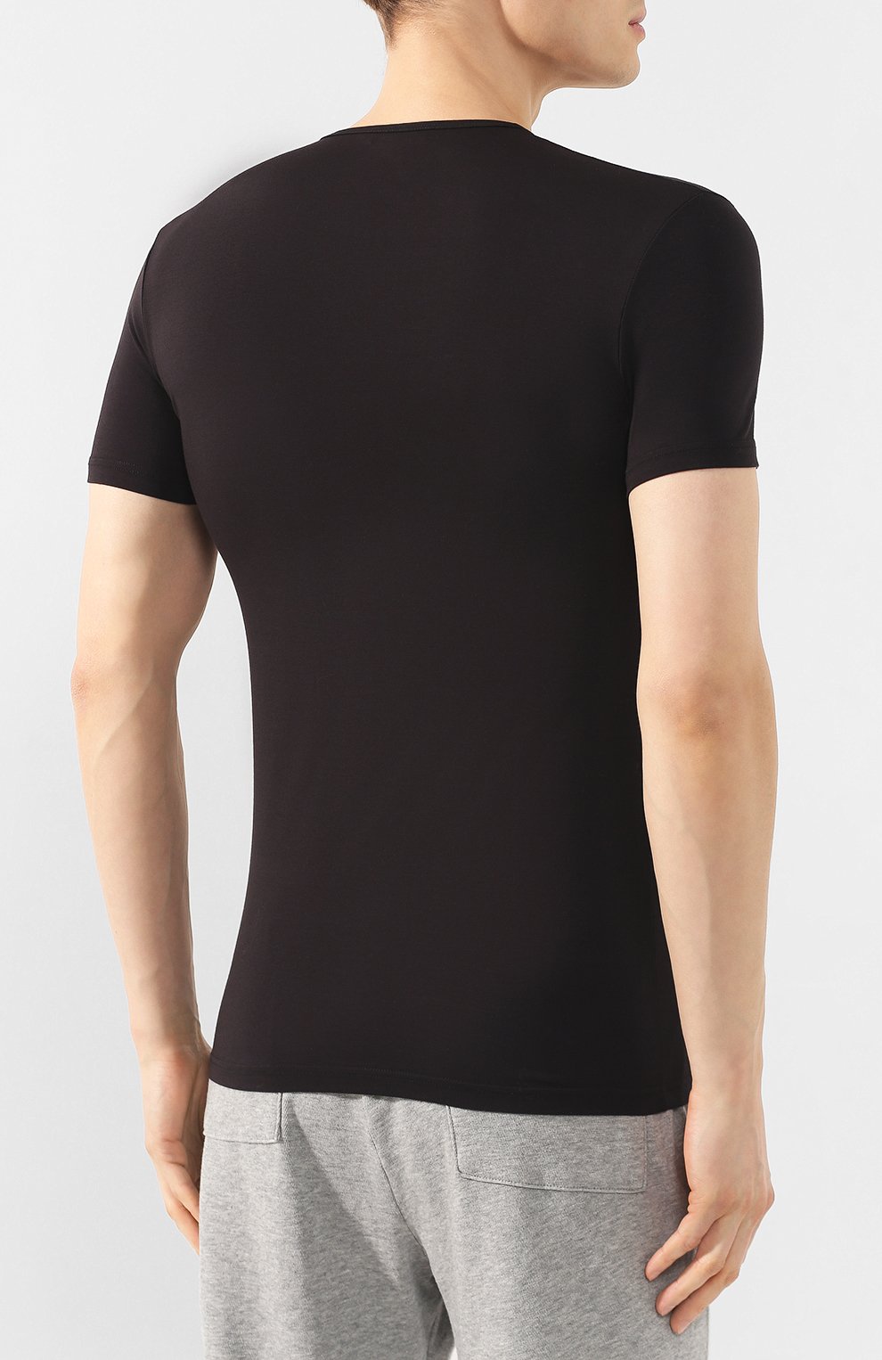 Хлопковая футболка с круглым вырезом ZEGNA, арт. N2M200010, фото 4