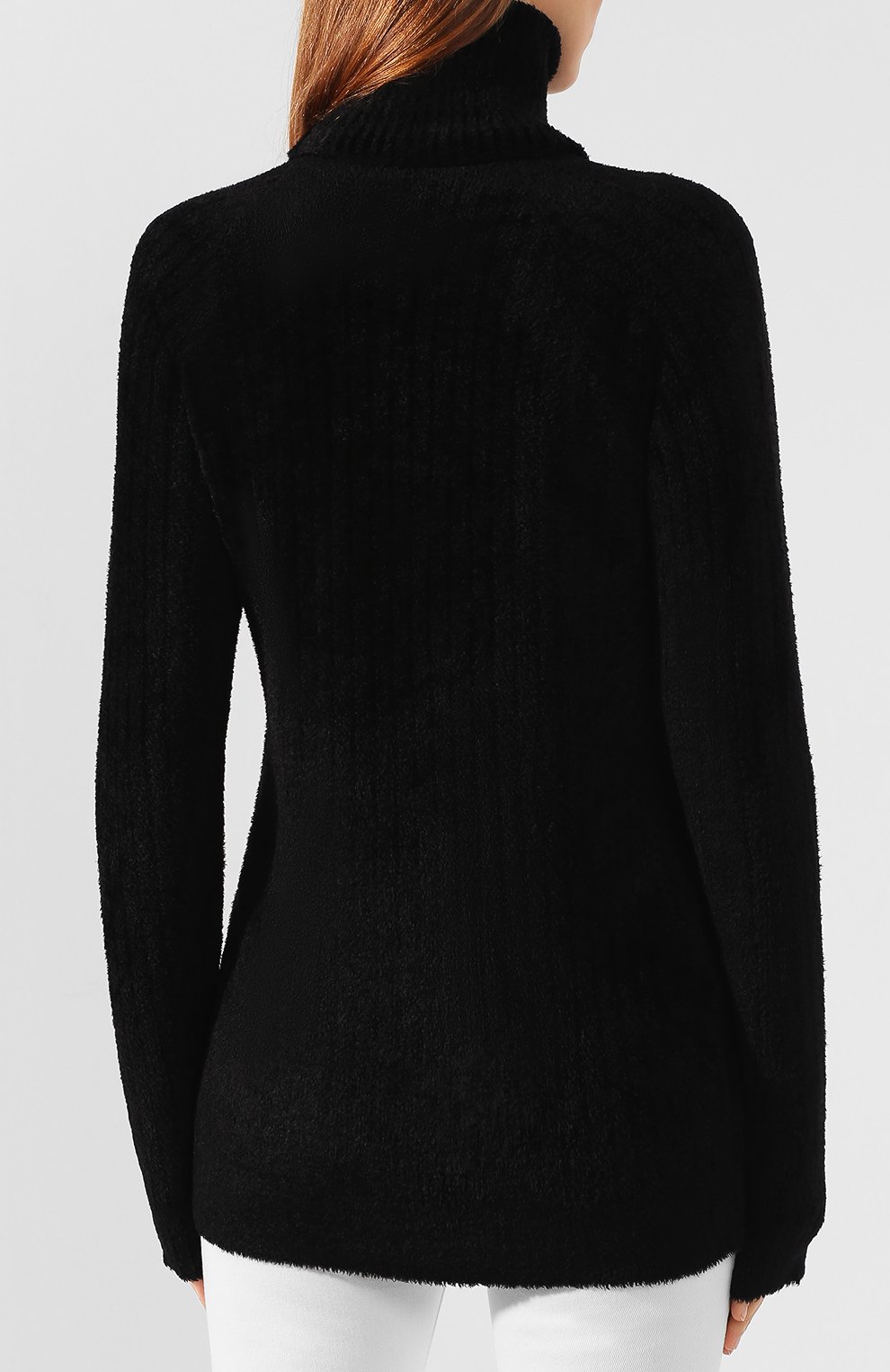 Водолазка из вискозы BALMAIN черного цвета по цене 154500 руб., арт. SF13184/K443, фото 4 Водолазка из вискозы BALMAIN, арт. SF13184/K443, фото 4