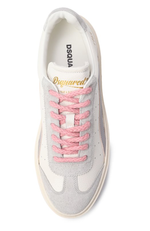 Кожаные кеды Rider Dsquared2 SNW0301/25108722 Серый  SNW0301/25108722 Фото 6