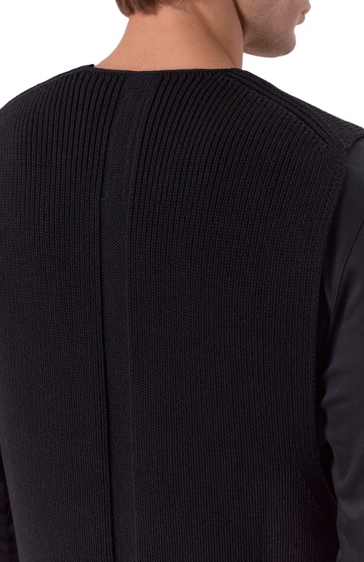Шерстяной жилет Rick Owens RR02E1683/KWVH Чёрный  RR02E1683/KWVH Фото 5