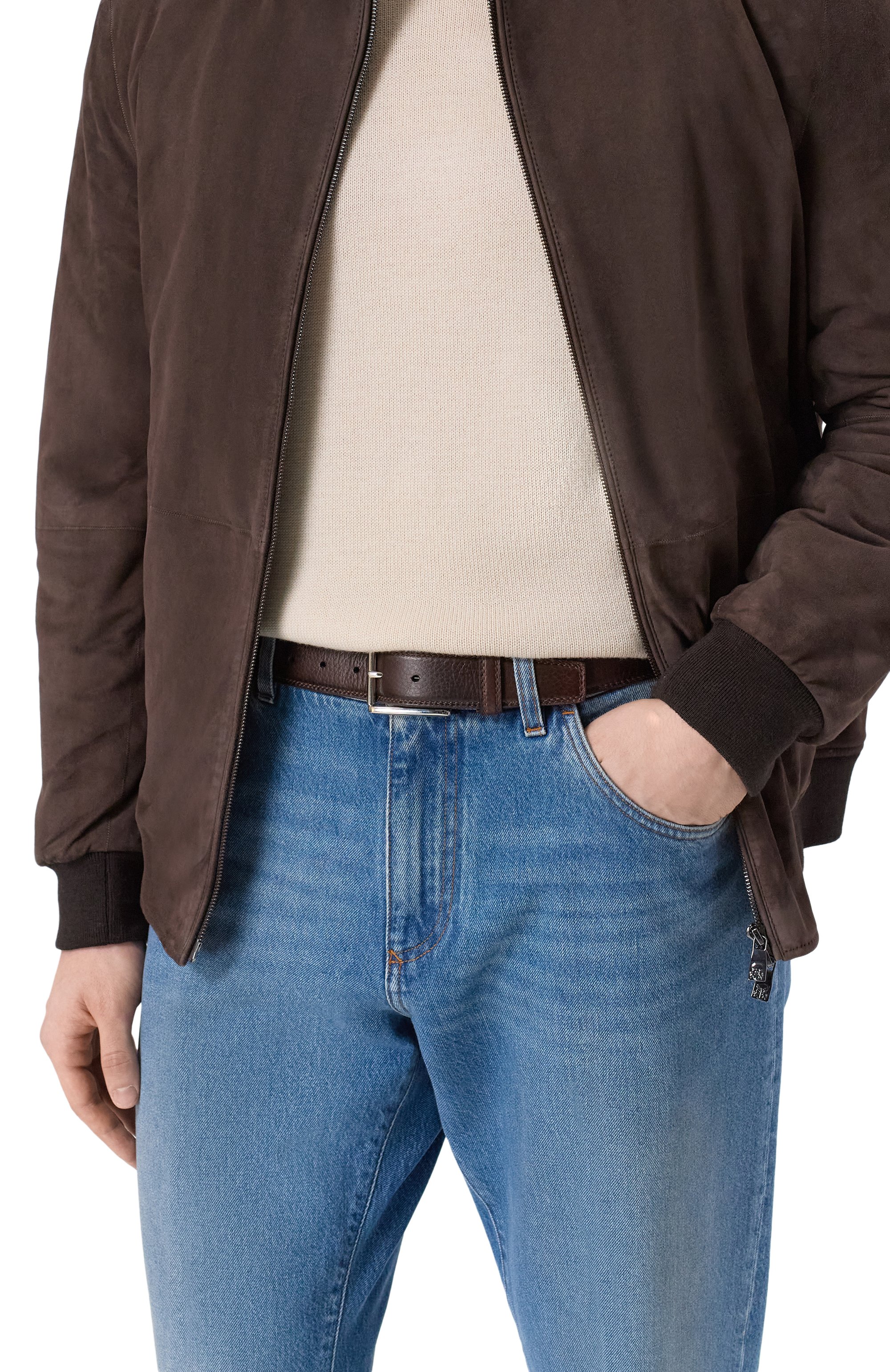 Кожаный ремень BARRETT, арт. 20B577.33/CERV0 ASP0RT, фото 2