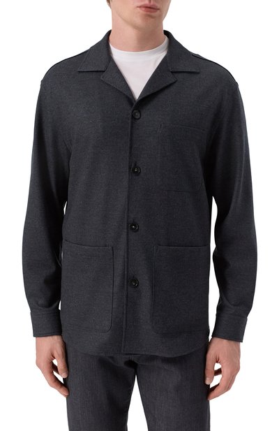 Шерстяная куртка-рубашка CANALI, арт. J31017/JJ03062, фото 3