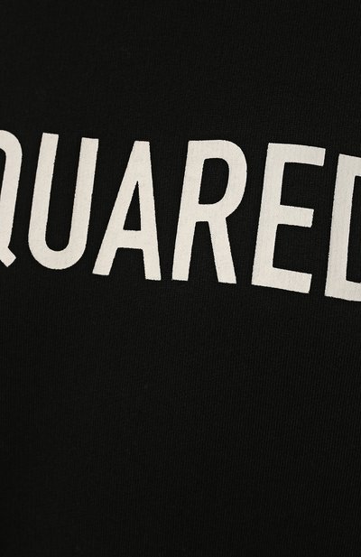 Хлопковое платье DSQUARED2 черного цвета по цене 36950 руб., арт. S75CV0559/S25539, фото 5 Хлопковое платье DSQUARED2, арт. S75CV0559/S25539, фото 5