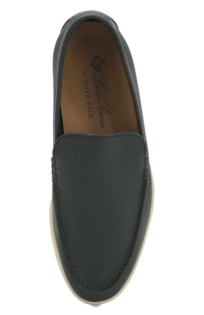 Кожаные лоферы summer walk LORO PIANA, арт. FAI1528, фото 4