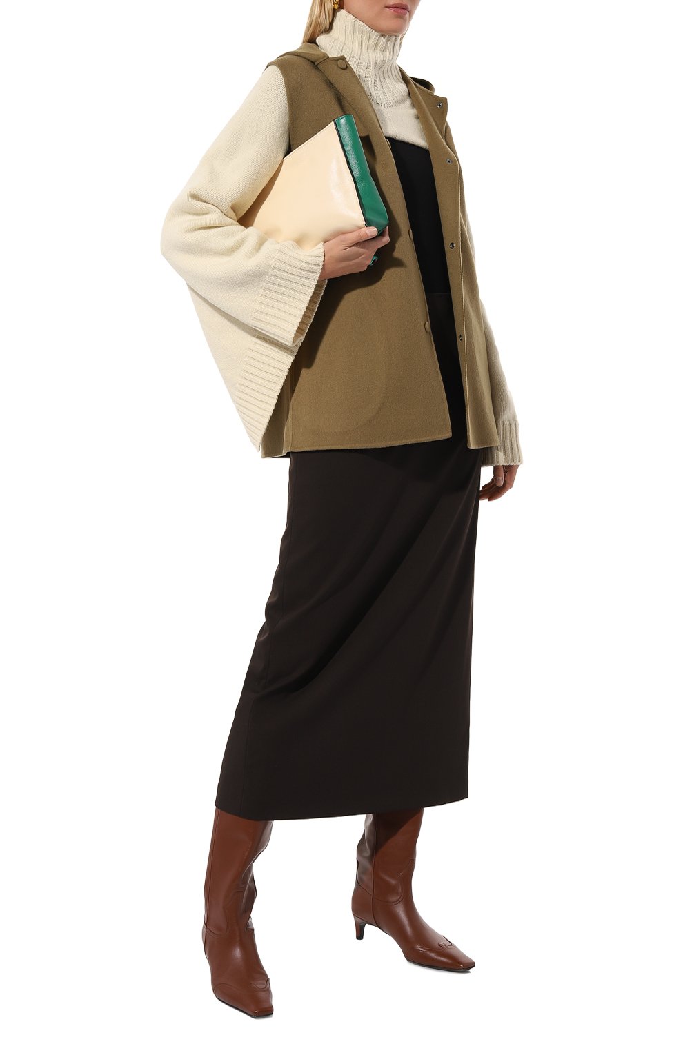 Шерстяной шарф-манишка JIL SANDER, арт. J02ZZ0105/J14513, фото 2