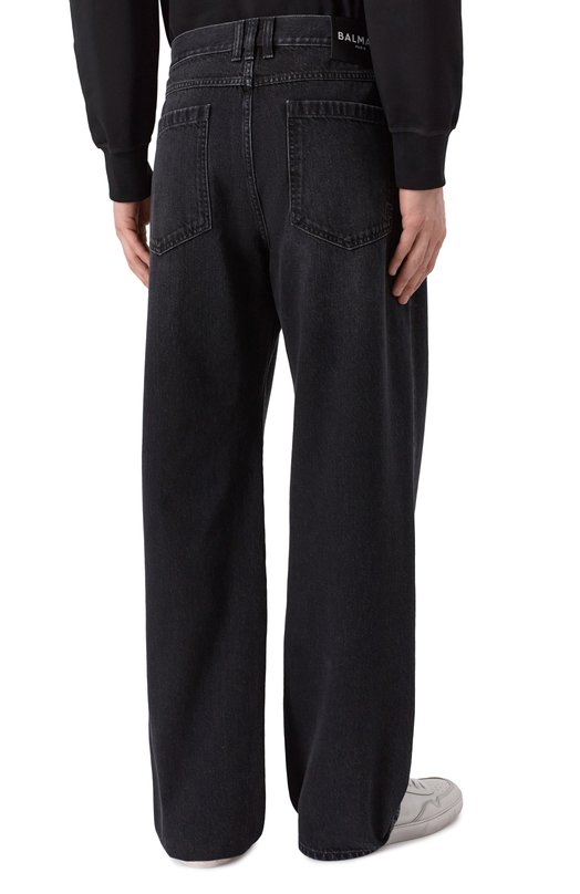 Джинсы Loose Balmain GH1ML135/DG13 Чёрный  GH1ML135/DG13 Фото 4