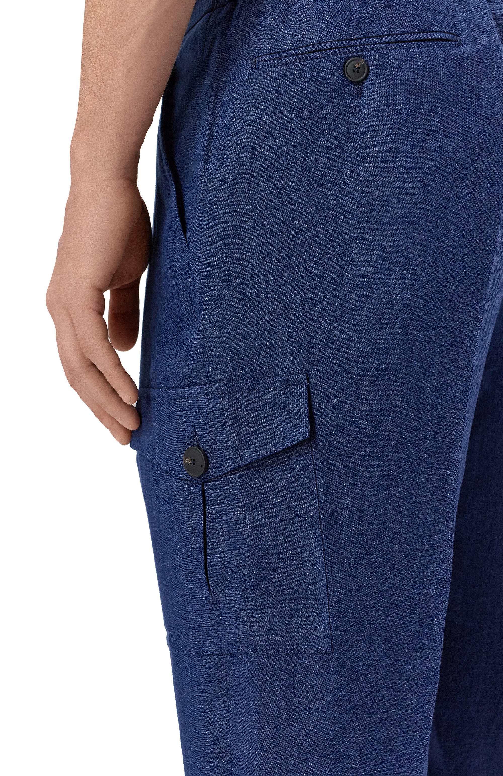 Льняные брюки-карго GRAN SASSO, арт. 76111/57817, фото 5