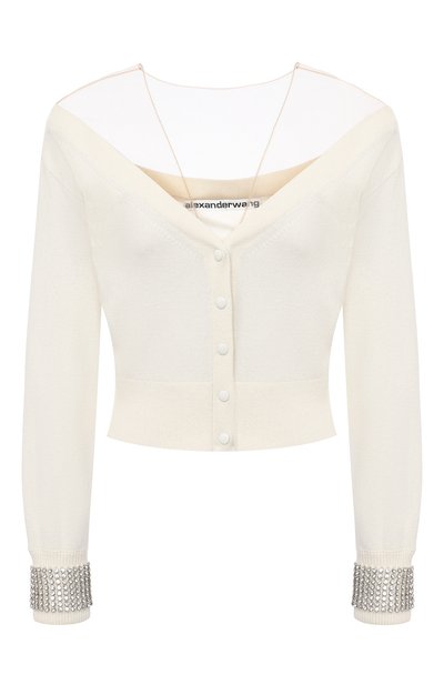 Женский кардиган из шерсти и вискозы ALEXANDER WANG, арт. 1KC1202126
