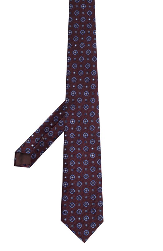 Шелковый галстук Canali 18/HJ04426 Бордовый  18/HJ04426 Фото 3