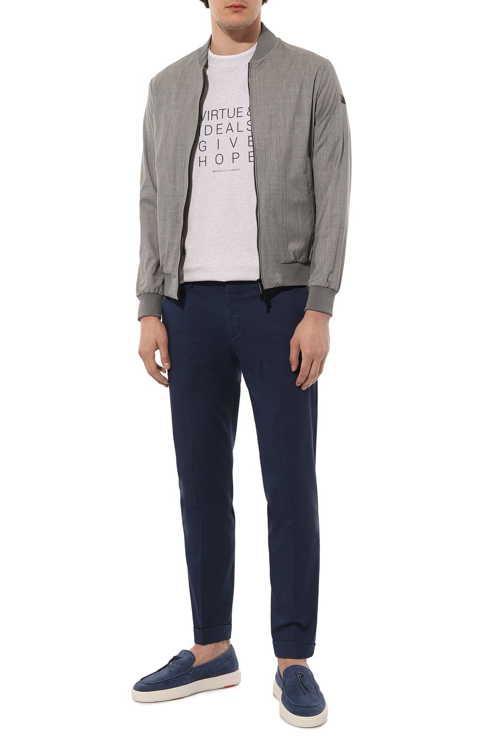 Замшевые слипоны SANTONI, арт. MBCD21439BARCSB5E82, фото 2