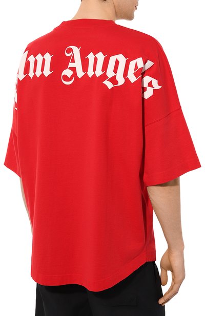 Хлопковая футболка PALM ANGELS, арт. PMAA002C99JER0062501, фото 4