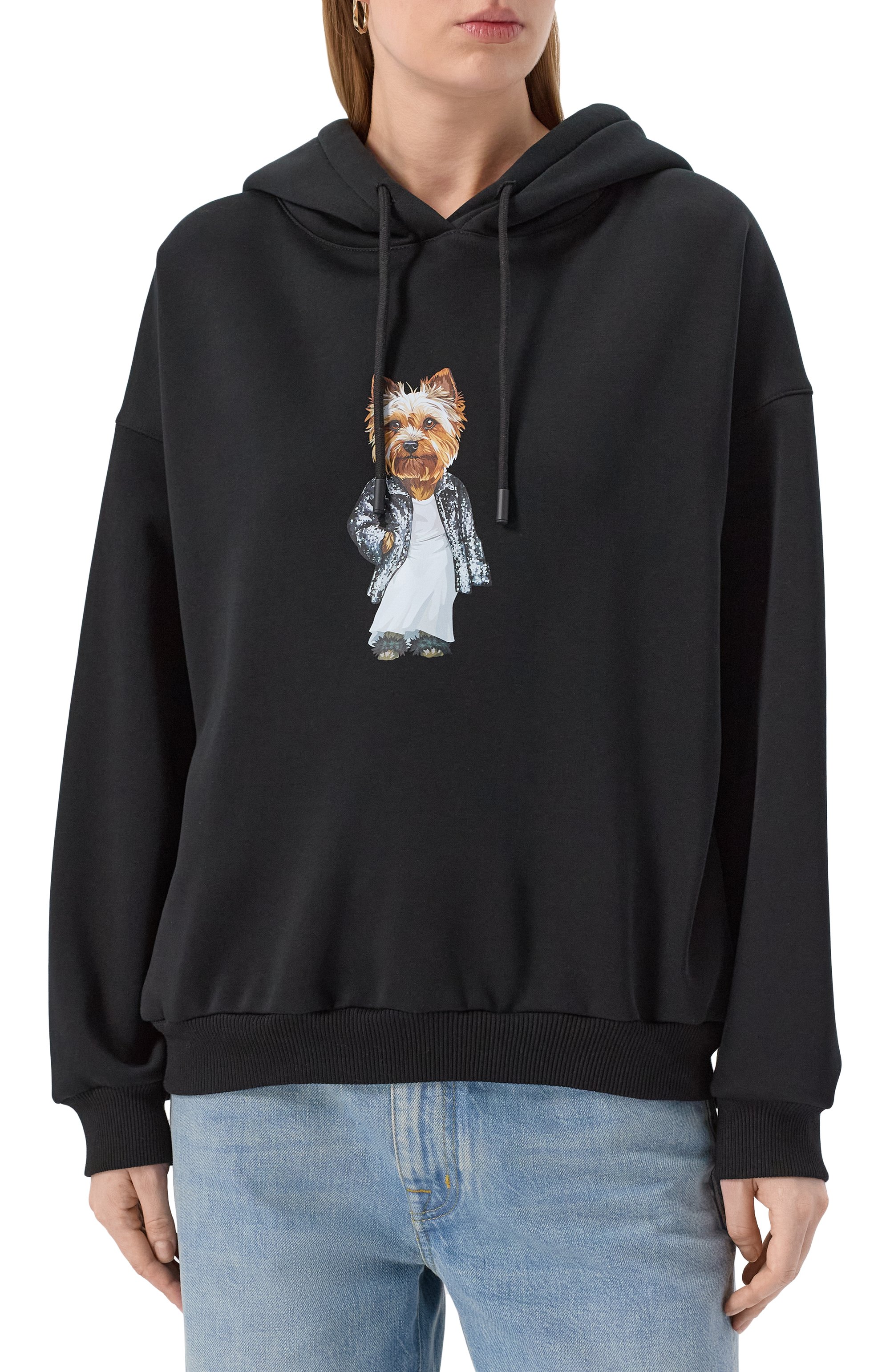 Худи FLASHIN черного цвета по цене 19800 руб., арт. FF25HDOY, фото 3 Худи FLASHIN, арт. FF25HDOY, фото 3